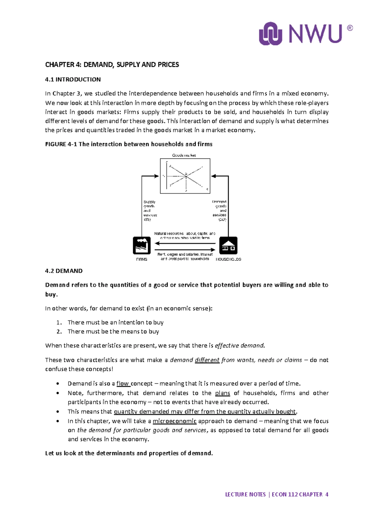 5. Interaksie van Vraag en Aanbod - Vraag + Aanbod Verandering in Vraag ...