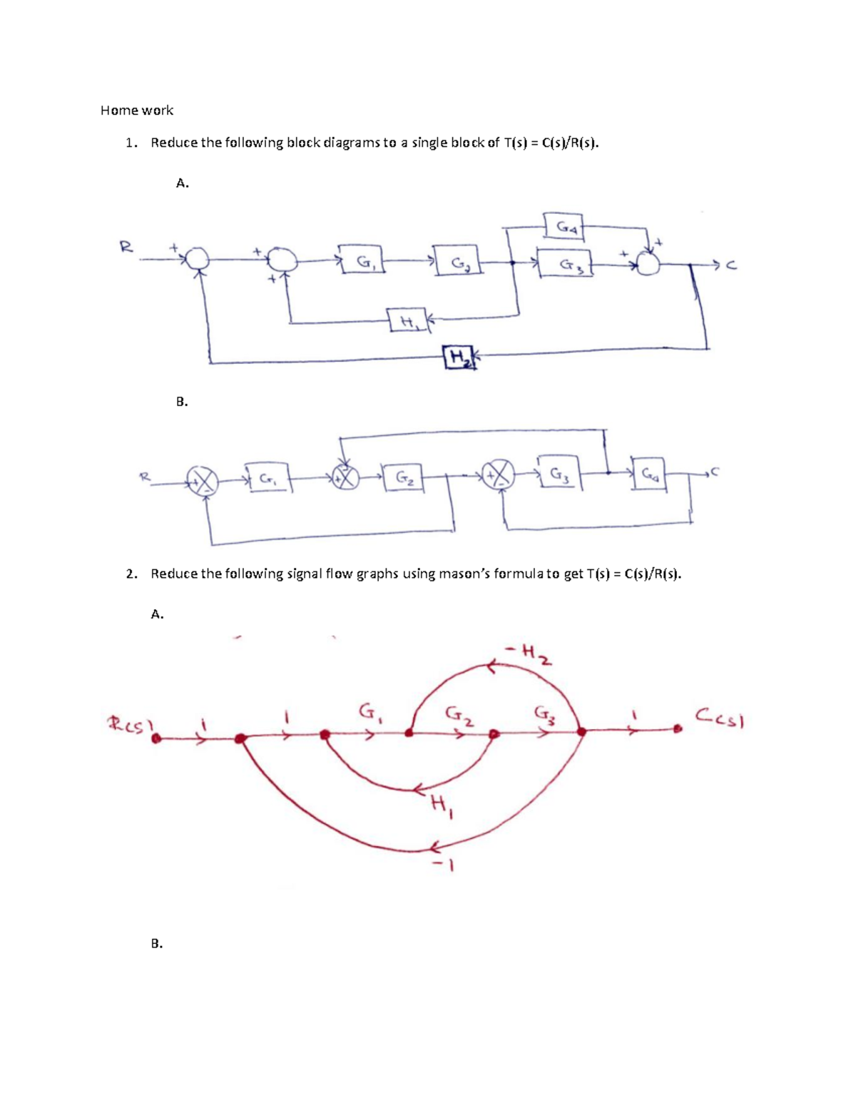 Exercises on control sysytem analysis - process dynamics and control ...
