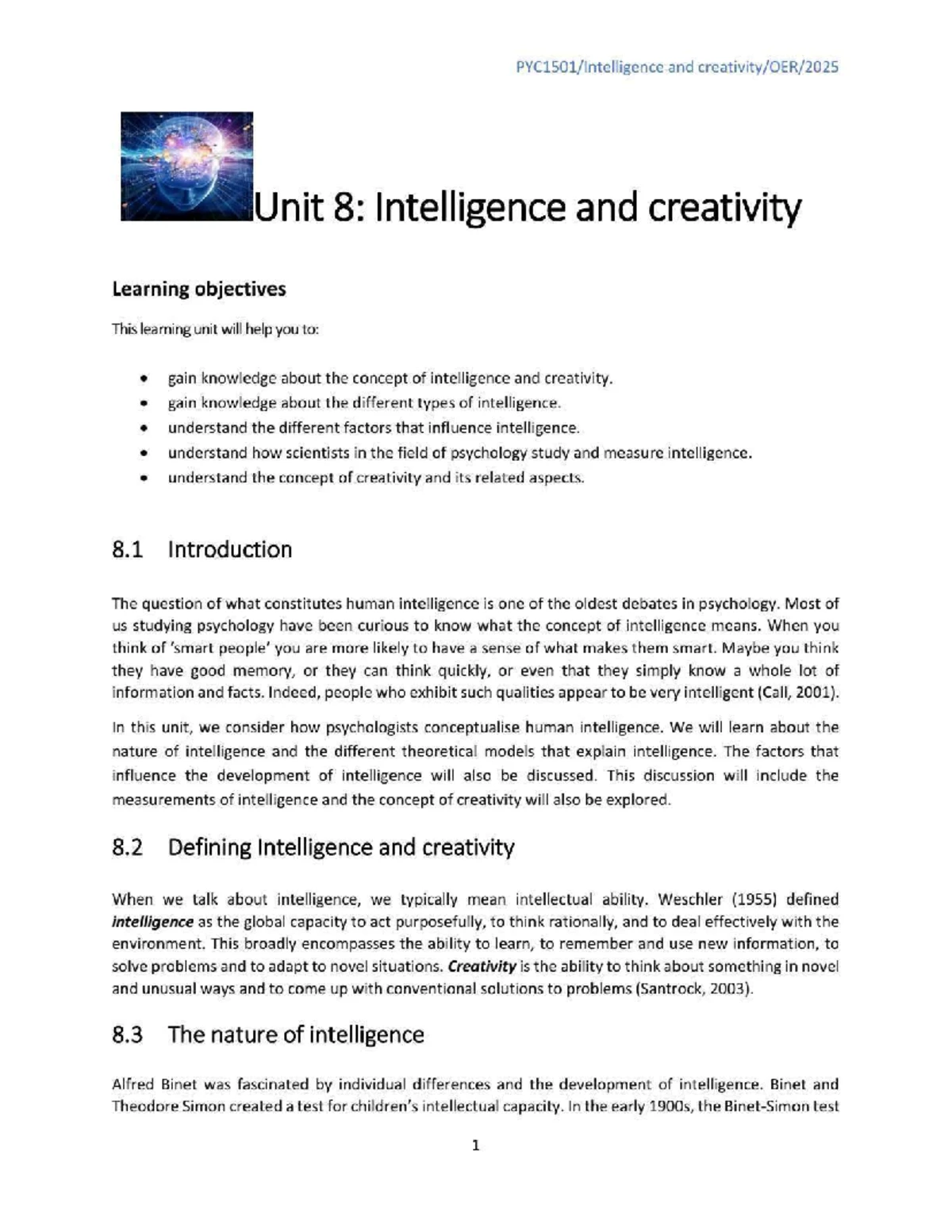 PYC1501 Unit 6: Understanding States of Consciousness and Sleep - Studocu