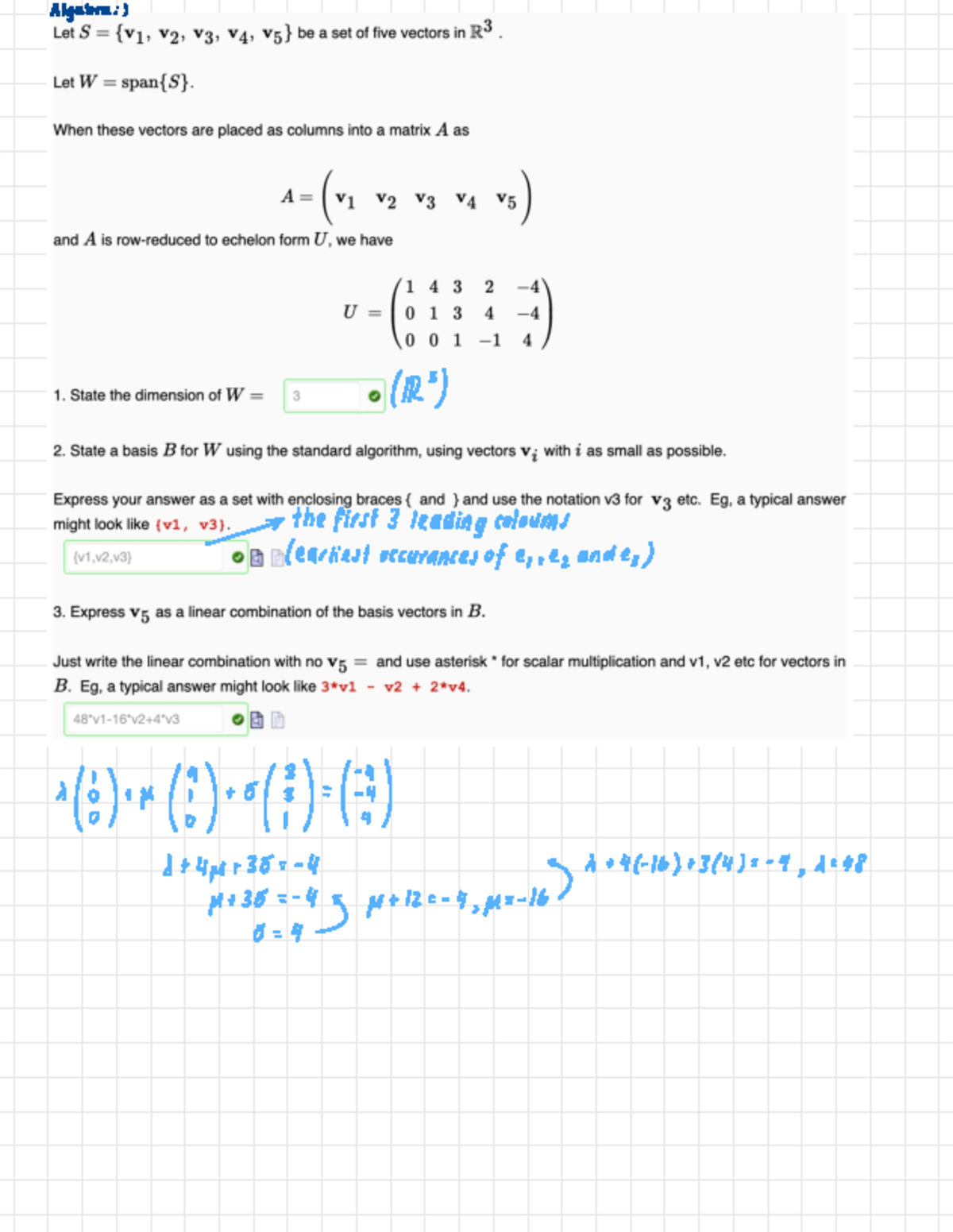 Lab Test 2 - Lab Test 2 2024 - Algebra : ( (IR