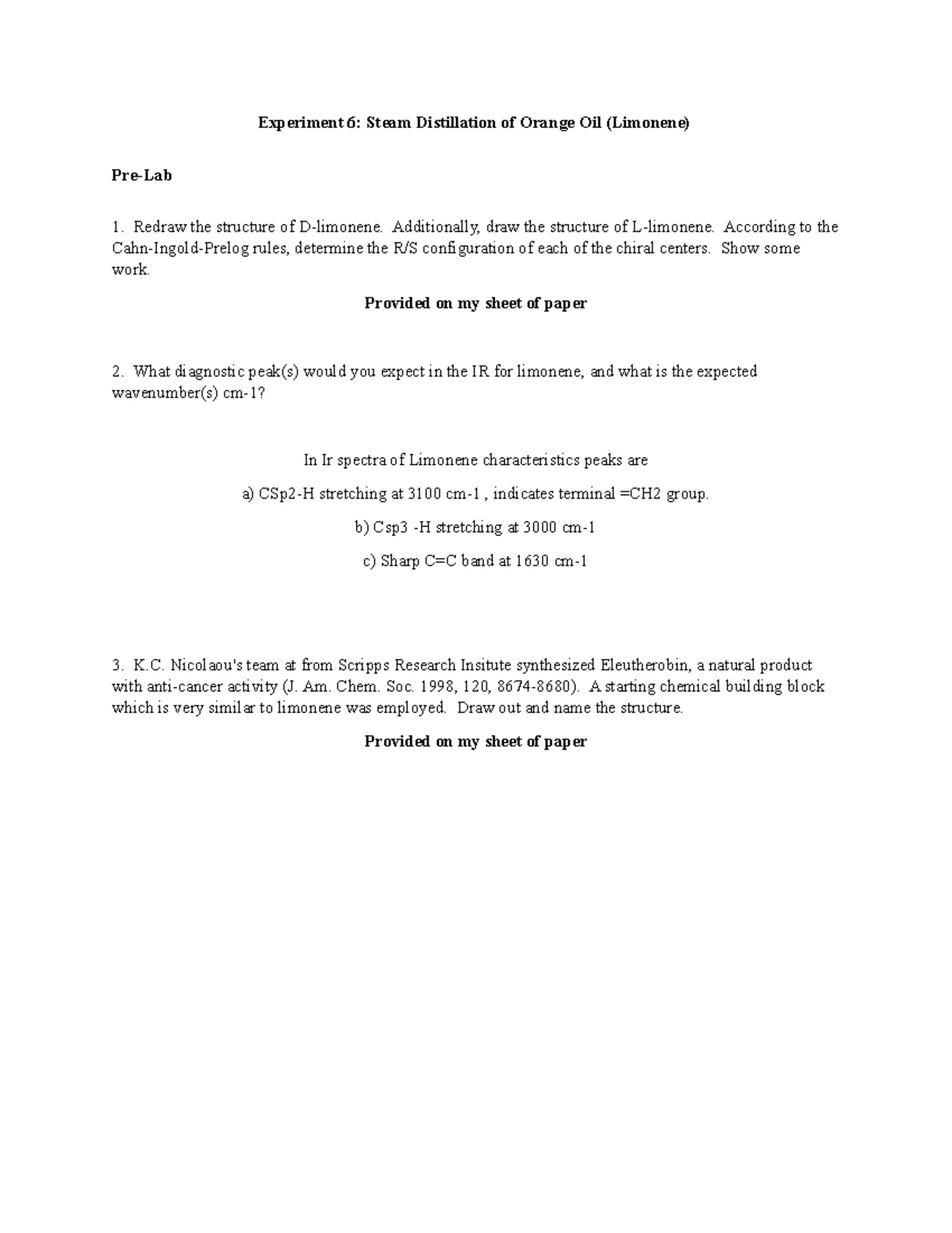 Exp 9 - Lab Report on Flame Tests and Electron Configurations - Studocu