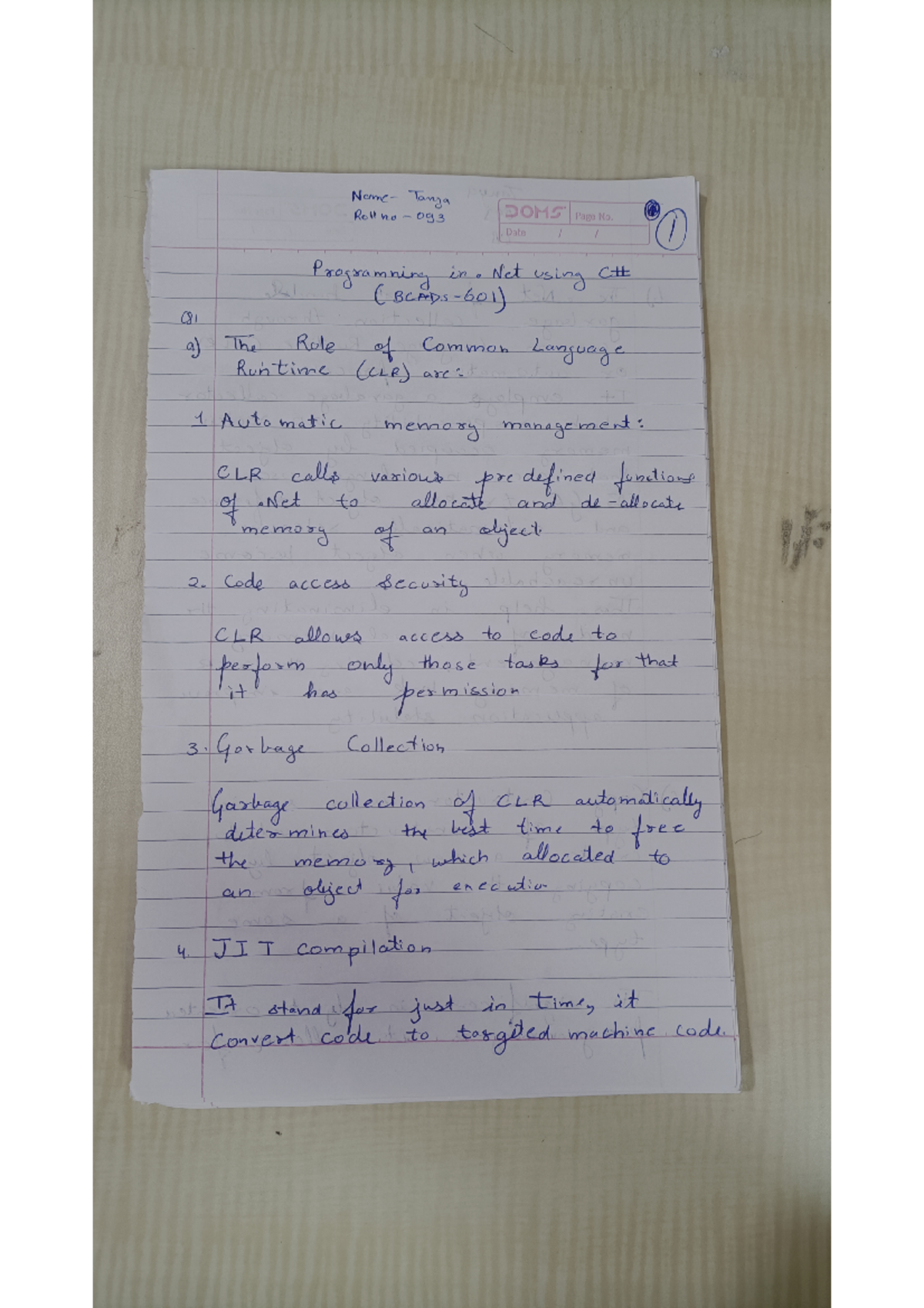 Net assignment - Summary btech computer science - Studocu