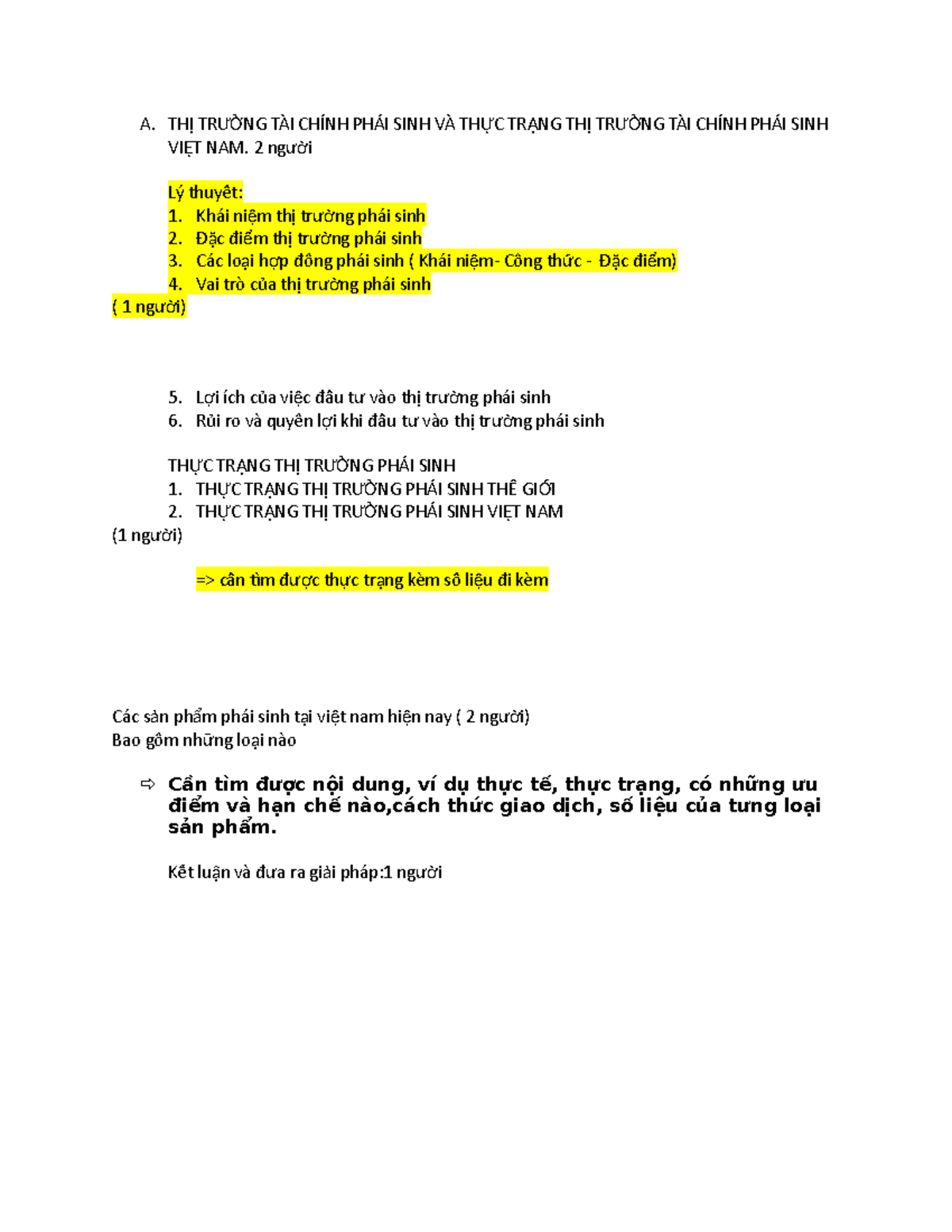 Plan - plan for it - A. TH TR NG TÀI CHÍNH PHÁI SINH VÀ TH C TR NG TH ...