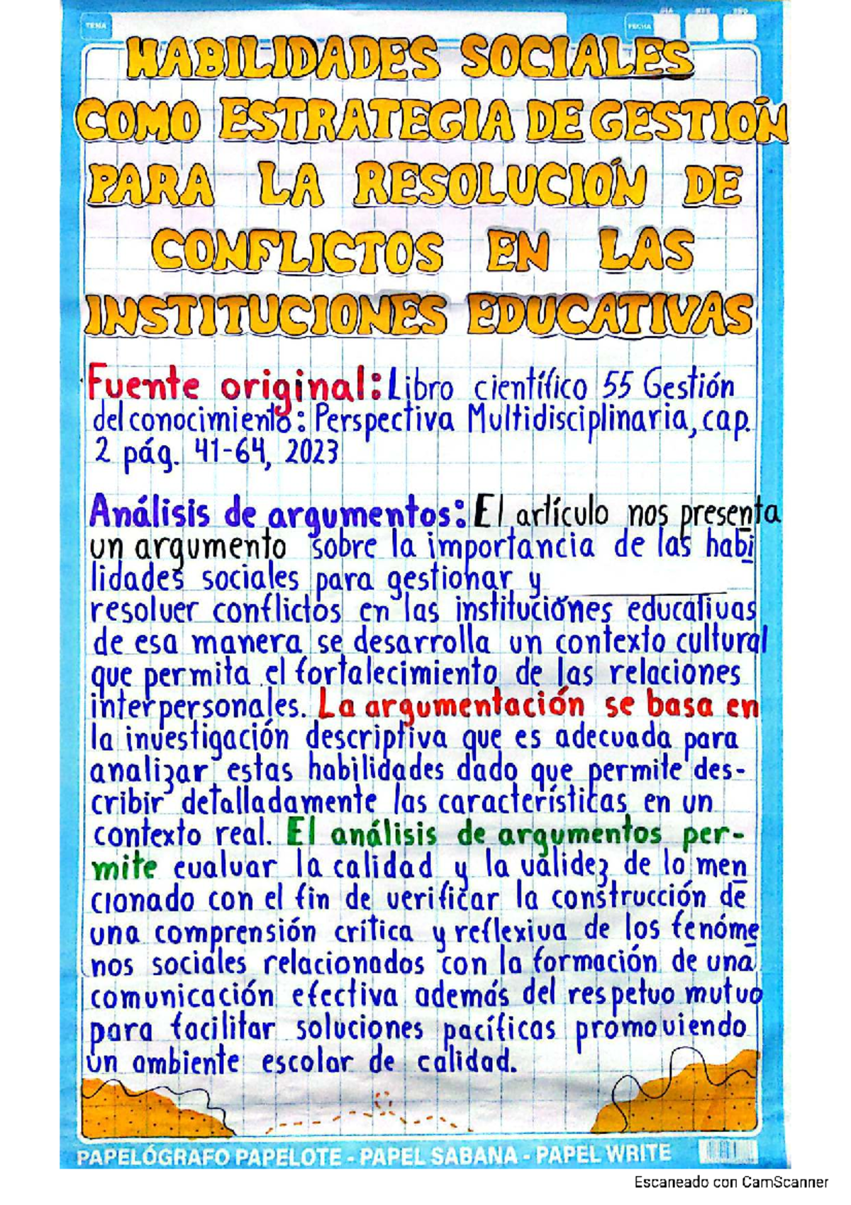 GIA TEMA FECHA: Habilidades Sociales y Resolución de Conflictos en ...