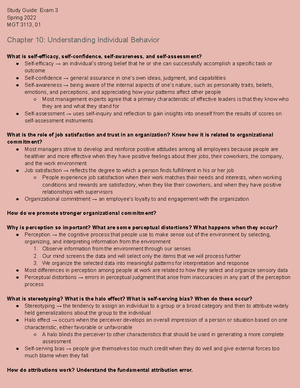 Principles of Management Exam 1 Chapter 1 - Studocu
