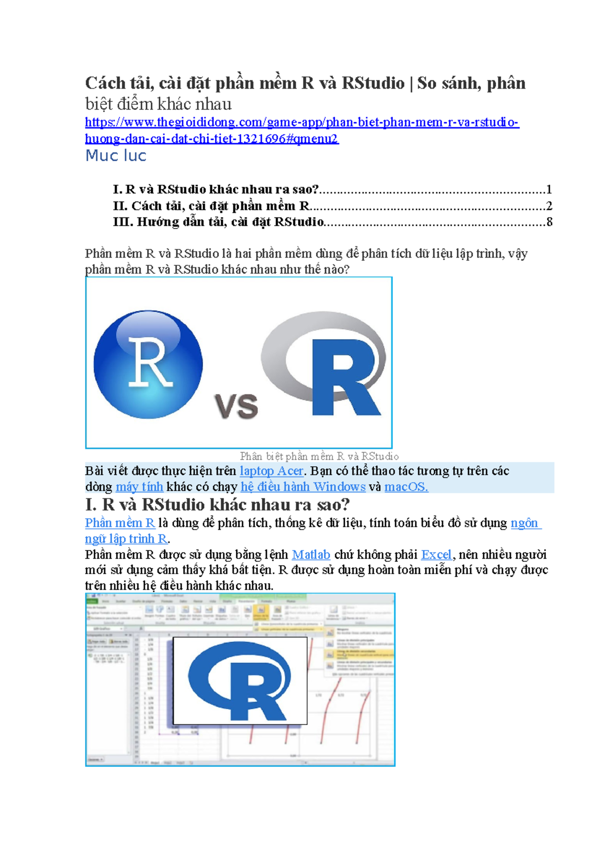 Hướng Dẫn Cài Đặt Phần Mềm R và RStudio - CAI DAT R& R Studio - Studocu