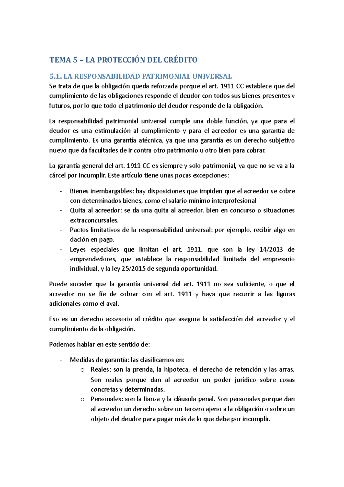 TEMA 3 - Derecho Civil obligaciones y contratos - TEMA 3 EL OBJETO DE ...