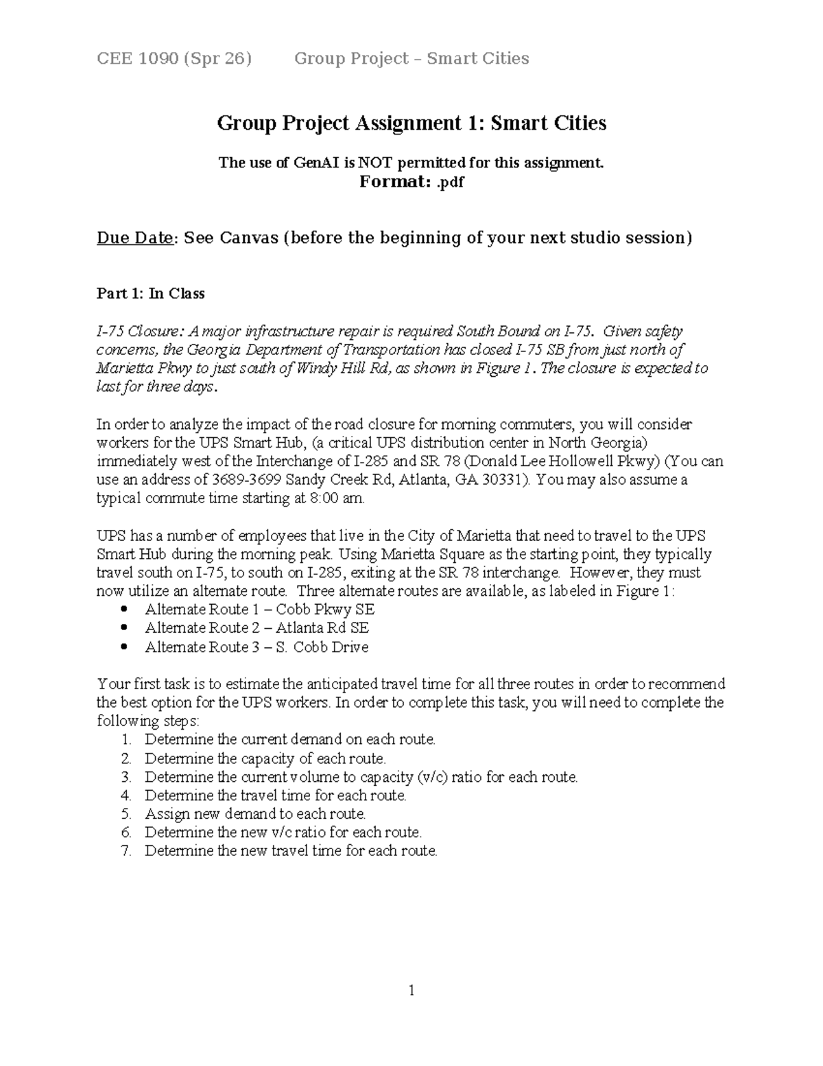 CEE 1090 (Spr 26) Group Project: Analyzing Traffic Impact of Road ...