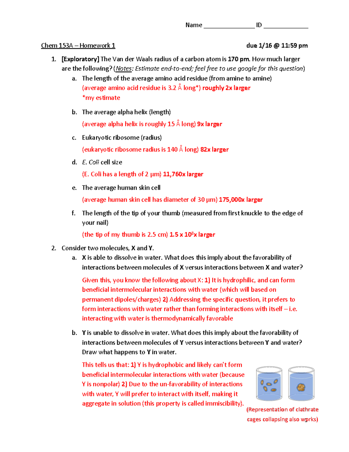 Chem 153A - Homework 1 Detailed Solutions and Analysis - Studocu