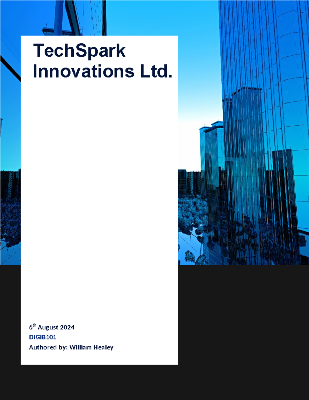 TechSpark Innovations Ltd. Company Analysis & Strategic Recommendations ...