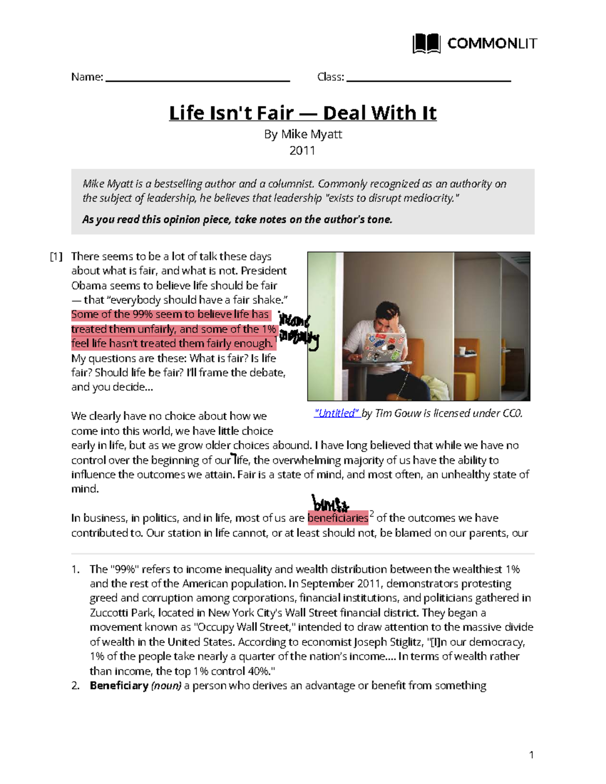 Life Isn't Fair — Deal With It: Insights from Mike Myatt (2011) - Studocu
