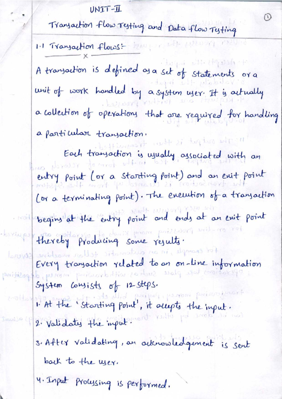STM UNIT-2 Complete Notes on Flow Testing Techniques - Studocu