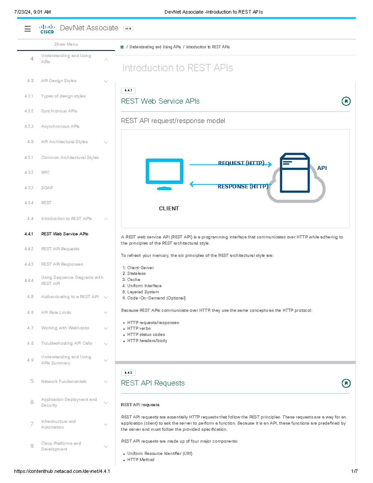 DevNet Associate 4.1.3: Introduction to REST APIs and Their Design ...