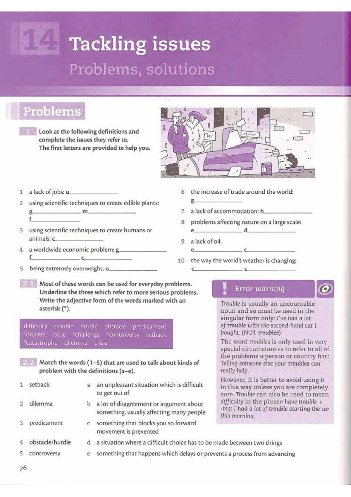 UNIT 14: Tackling Issues - Problems and Solutions Overview - Studocu