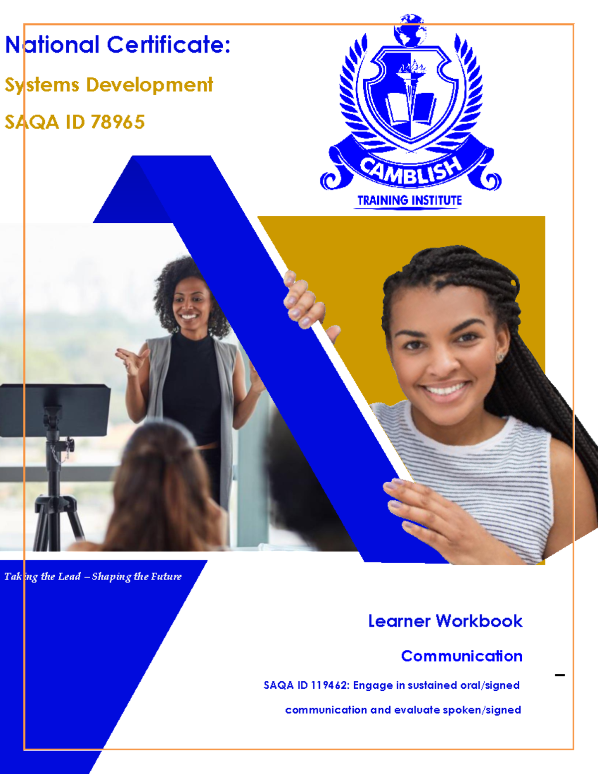 6. SAQA 119462 - Communication Skills Learner Workbook Completion - Studocu