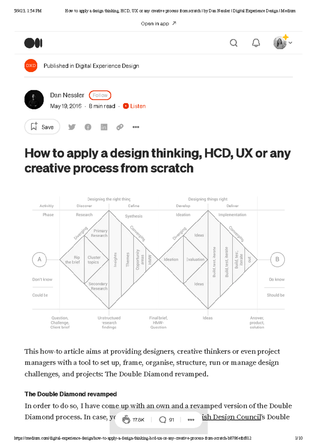 How to apply a design thinking, HCD, UX...r Digital Experience Design ...