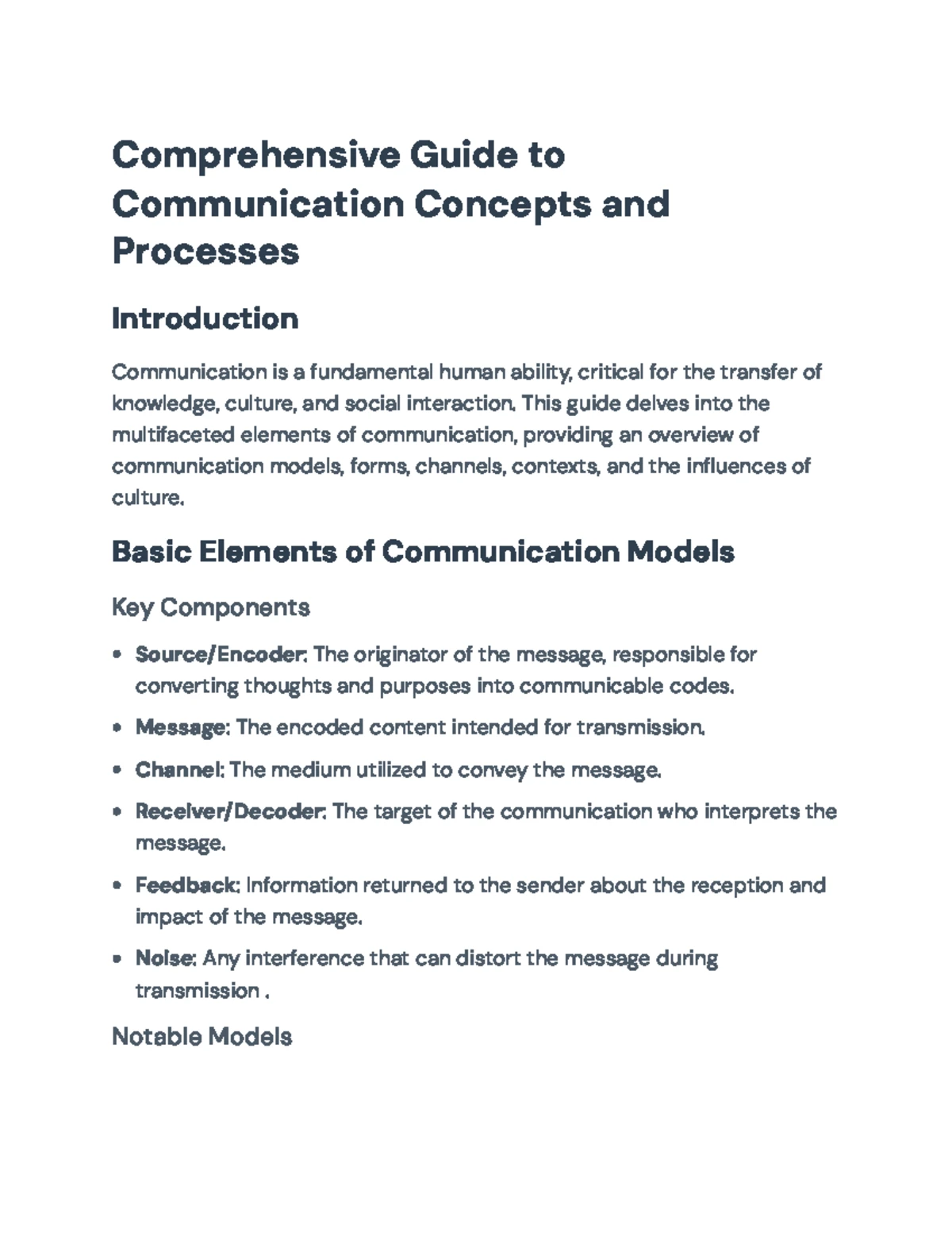Communication Skills and Processes: An In-Depth Overview ...