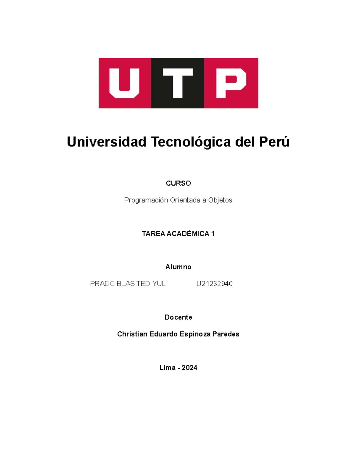 TA01 - POO - Clases Persistentes y Ejercicios en Python y Scala - Studocu