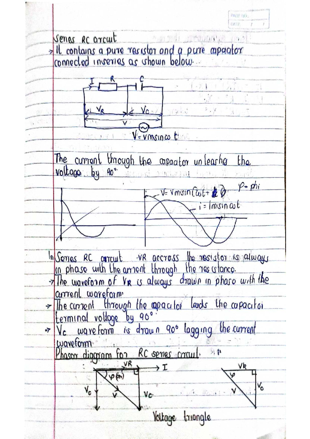 Physics II - RLC Circuit Analysis and Power Factor Calculations - Studocu