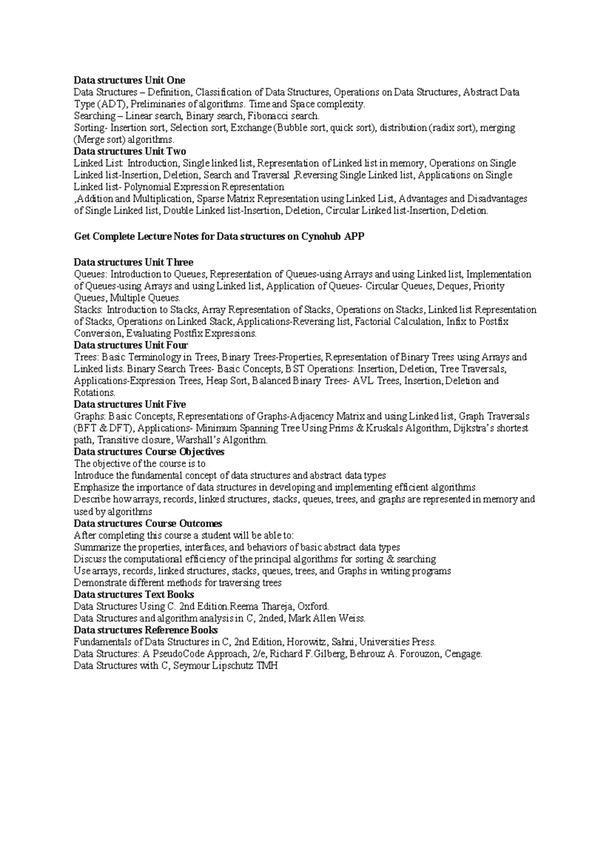 Trees - DATA STRUCTURES NOTES - Basic Terminology in Trees 1. Node: A ...