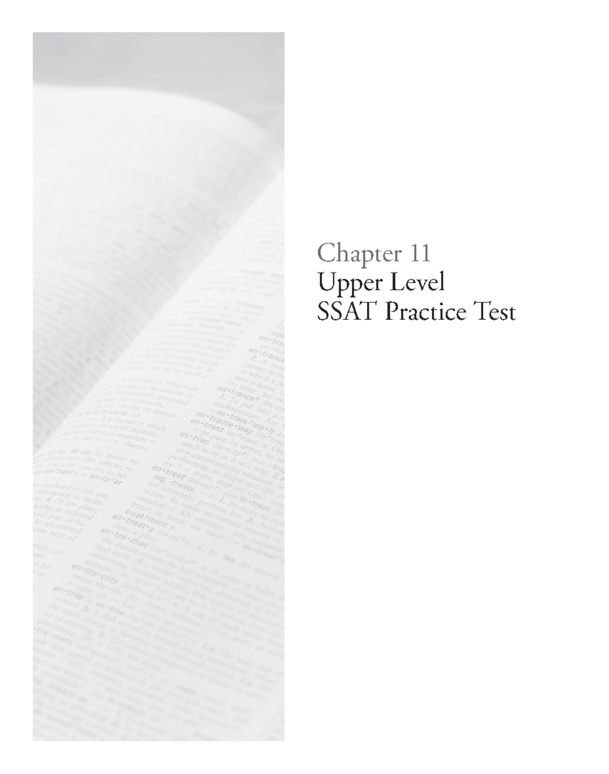 Upper Level SSAT Practice Test (3 0 3) - Complete Study Guide - Studocu