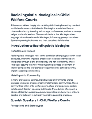 Critique of Hart and Risley's Study on Language in Disadvantaged Youth ...