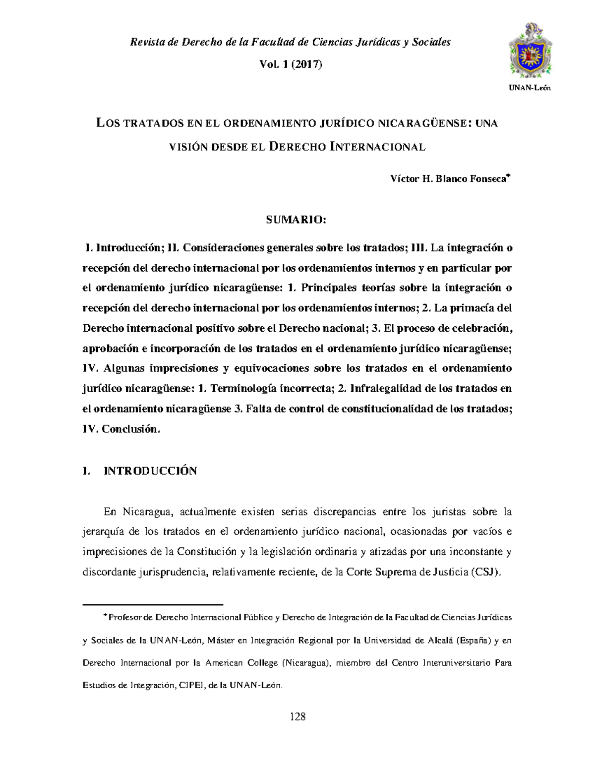 Revista de Derecho de la Facultad de Ciencias Jurídicas y Sociales Vol ...