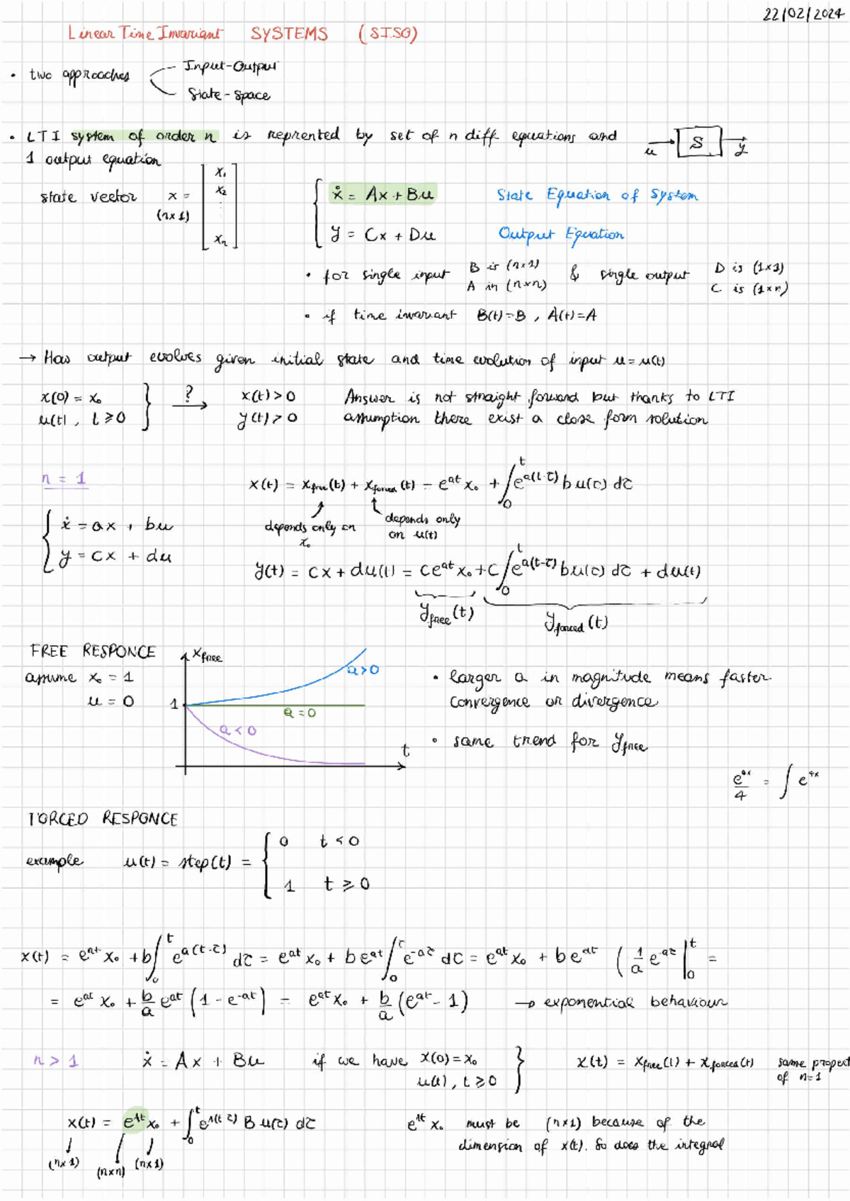 LTI Systems Analysis: SISO Approaches and State Equations (ENGR 101 ...