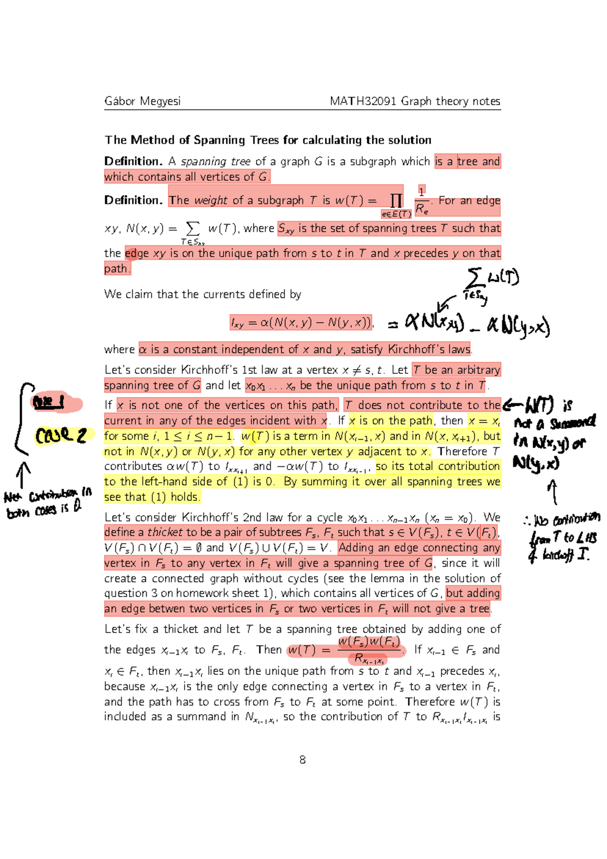 Week 2 notes graph theory - The Method of Spanning Trees for ...
