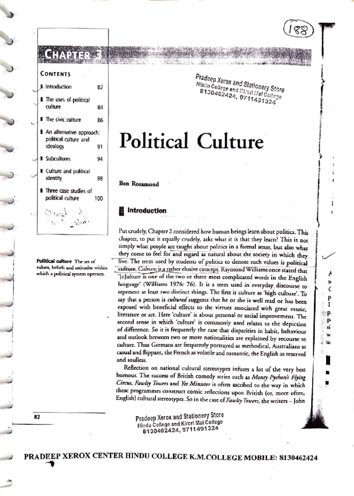 Political Culture: Insights and Case Studies (POLS 101) - Studocu