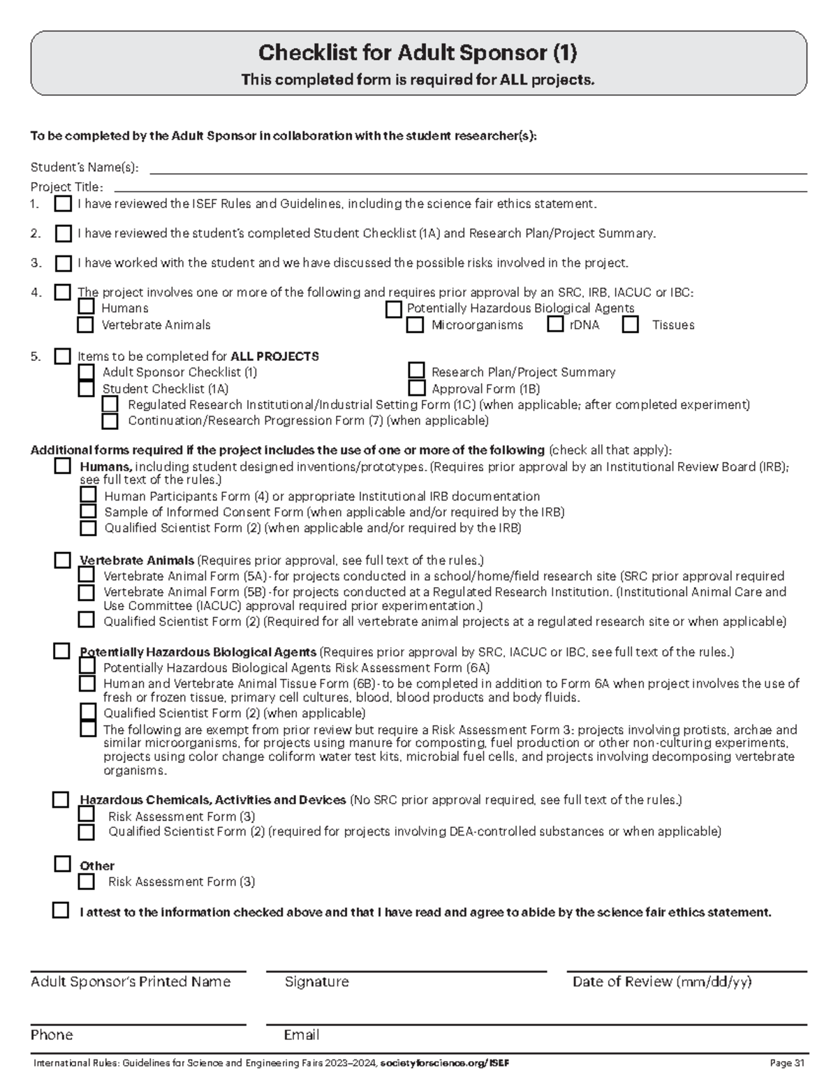 ISEF Forms 2: Project Guidelines for Cry of Balintawak or Pugad Lawin ...