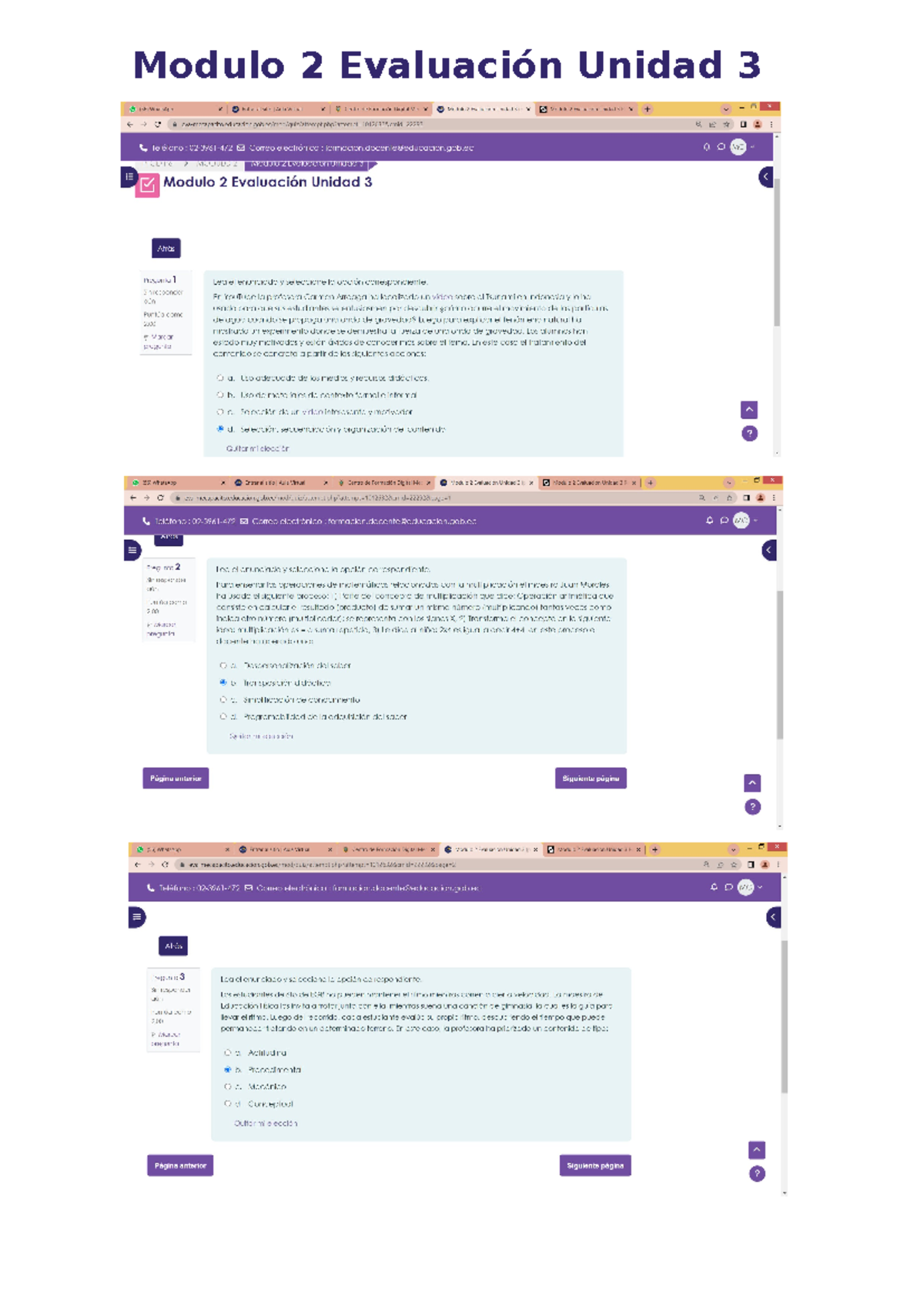 Modulo 2 Evaluación Unidad 3: Estrategias de Enseñanza y Aprendizaje ...