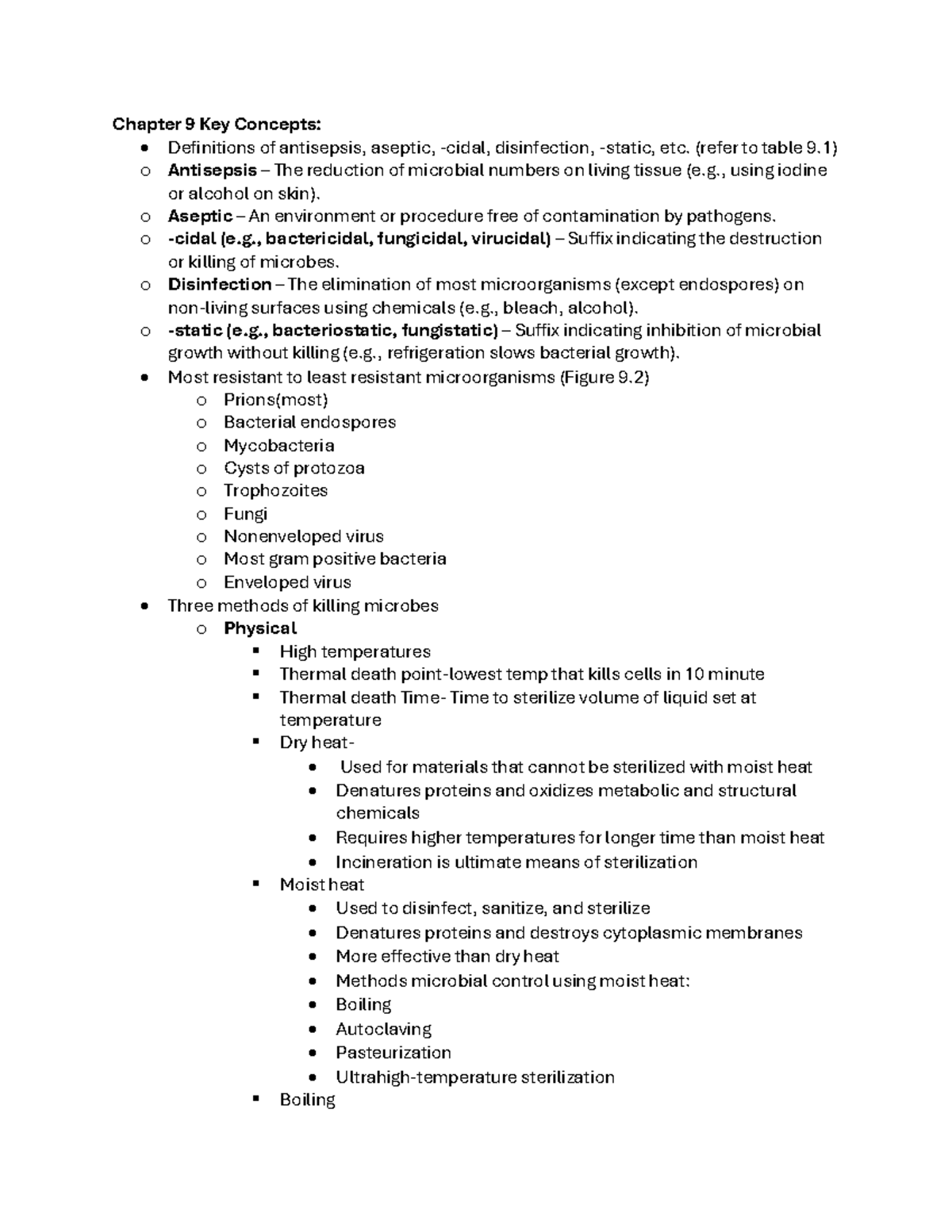 Key Concepts in Microbial Control, Immunity, and Antimicrobial Drugs ...