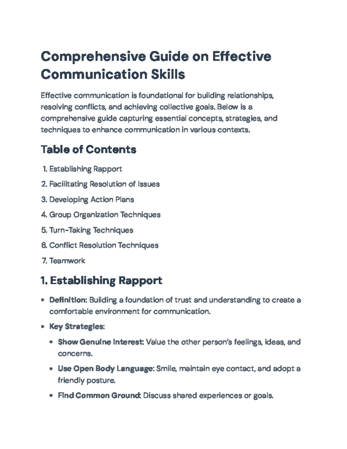 Comprehensive Guide to Communication Skills: Strategies and Techniques ...