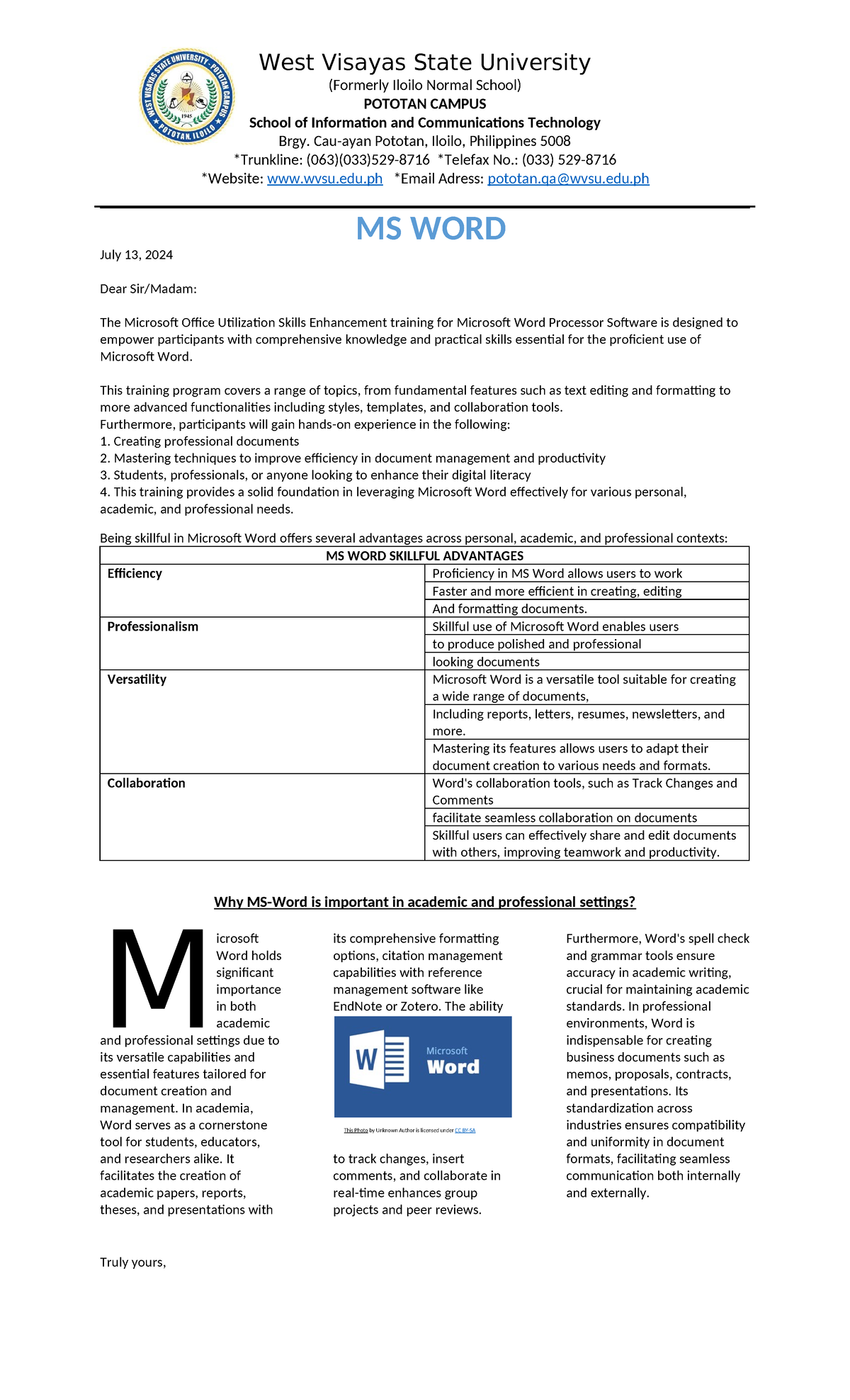 MS WORD Activity 2: Mastering Microsoft Word for Effective Typing and ...