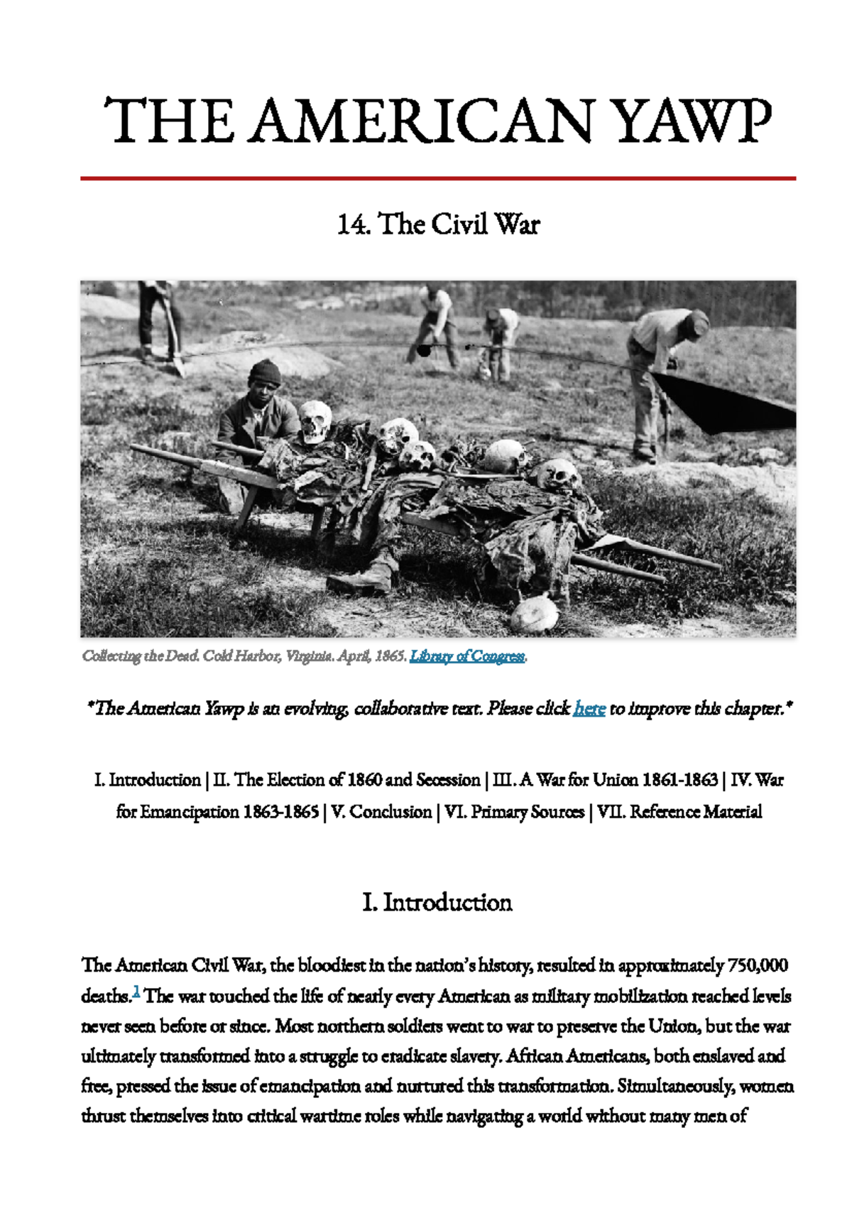 The Civil War: Emancipation and the Fight for Freedom (HIST 202) - I ...