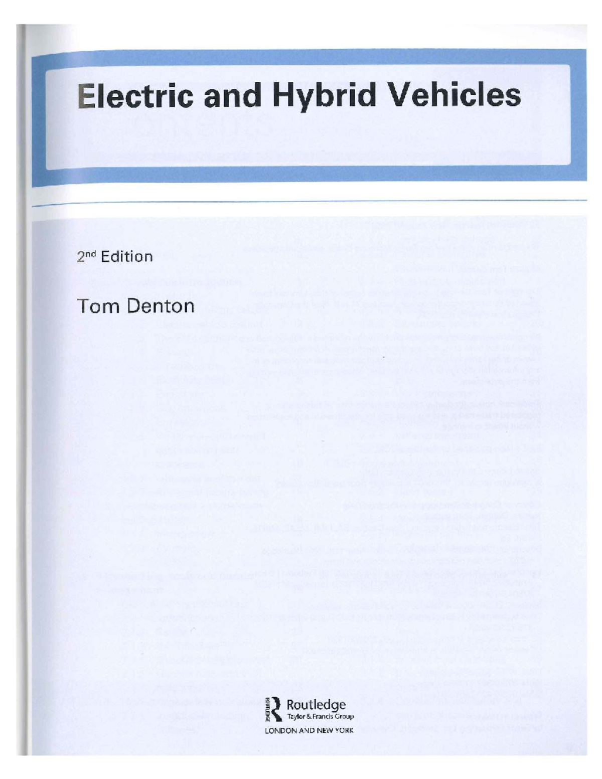 Electric and Hybrid Vehicles: Chapter 1 Overview and Introduction - Studocu