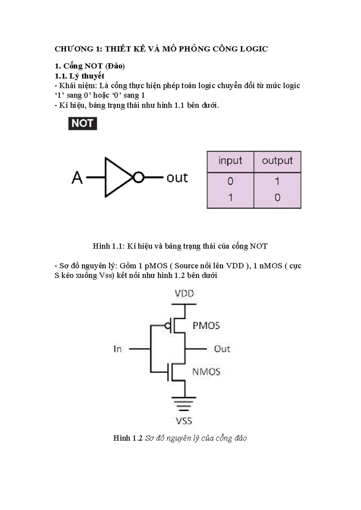 CHƯƠNG 1: THIẾT KẾ VÀ MÔ PHỎNG CỔNG LOGIC TRONG CADENCE - Studocu