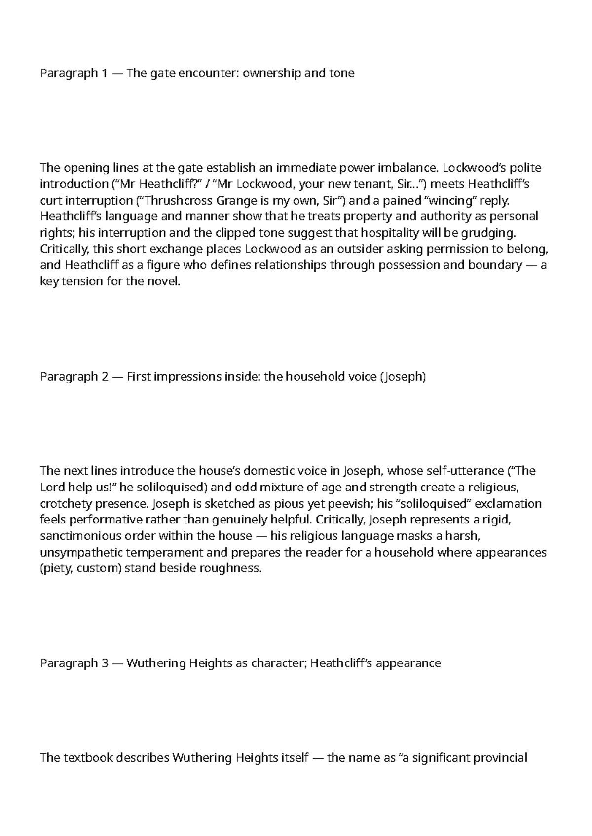 Wuthering Heights Analysis: Power Dynamics & Social Conflict (ENG 101 ...