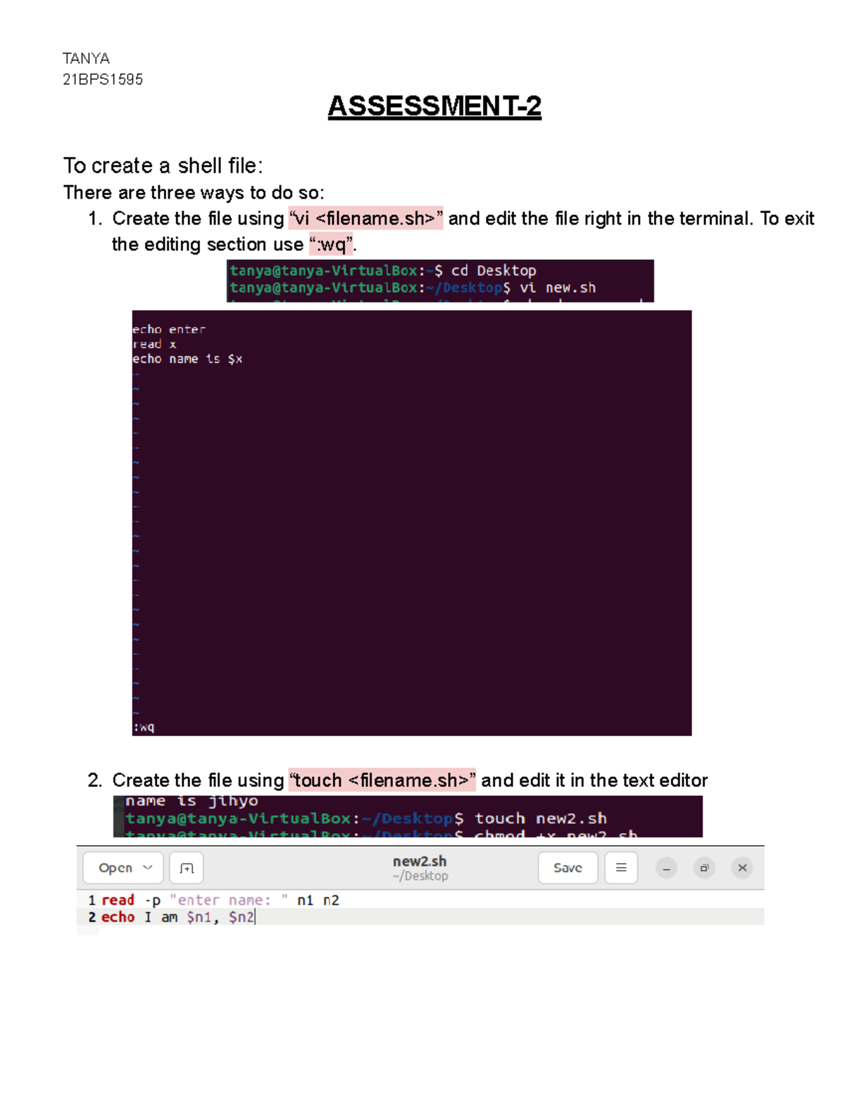 CS101 - Shell Programming Techniques for Beginners - Studocu