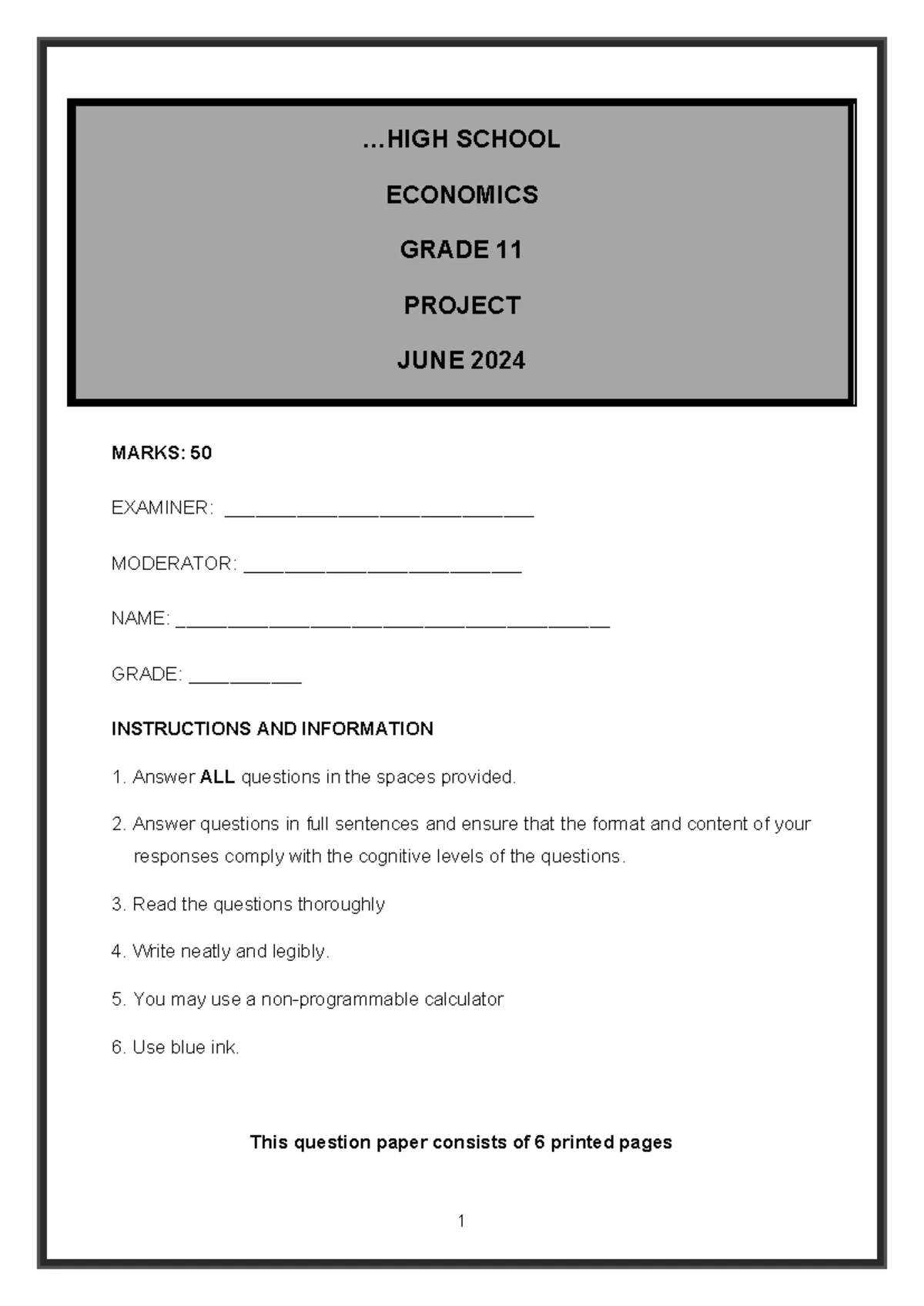 Grade 10 Economics Research Project: Analyzing Monopolies and Their ...