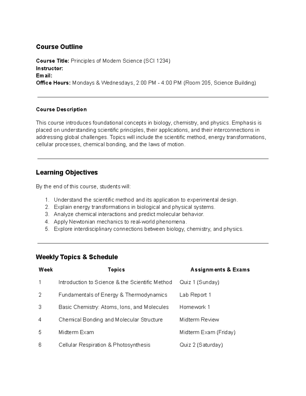 course outline 23/24 - Course Outline Course Title: Principles of ...