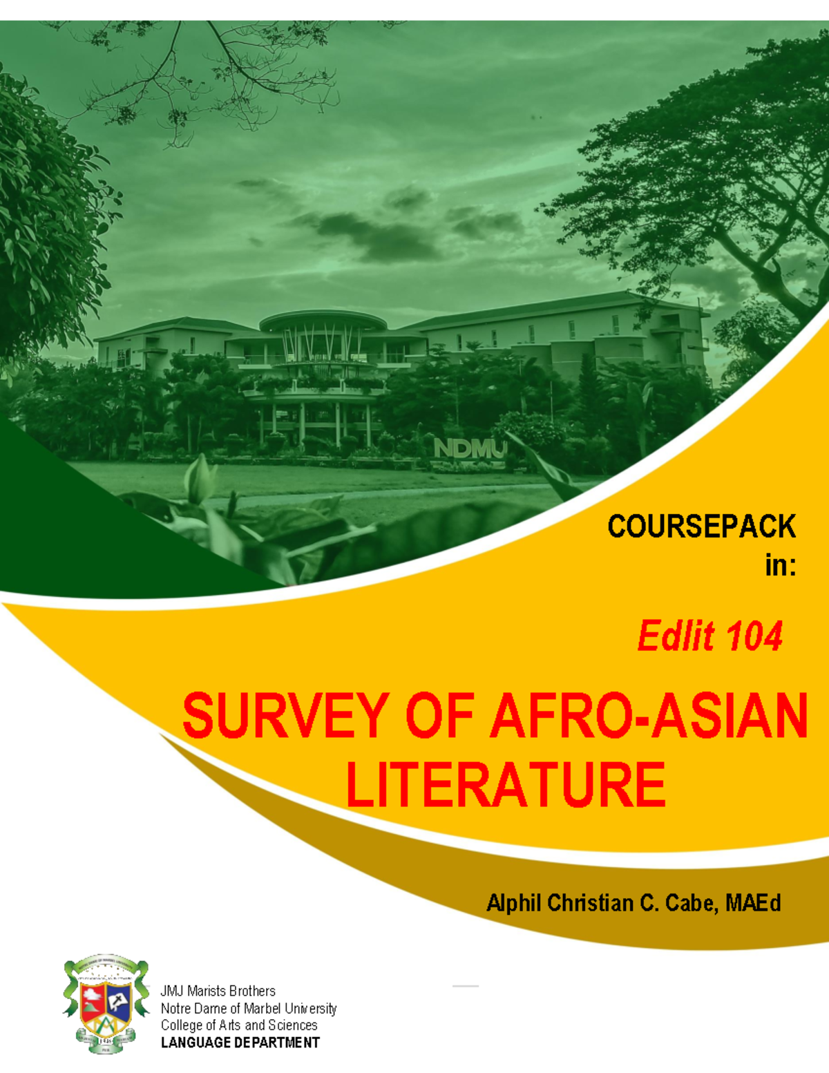 EdLit 104: Lesson 1 - Exploring African Literature and Writers - Studocu