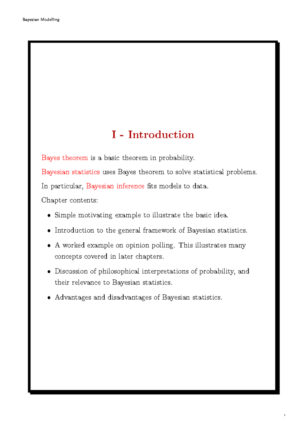 Bayesian Modelling Lecture Notes (Course Code: STATS 101) - Studocu