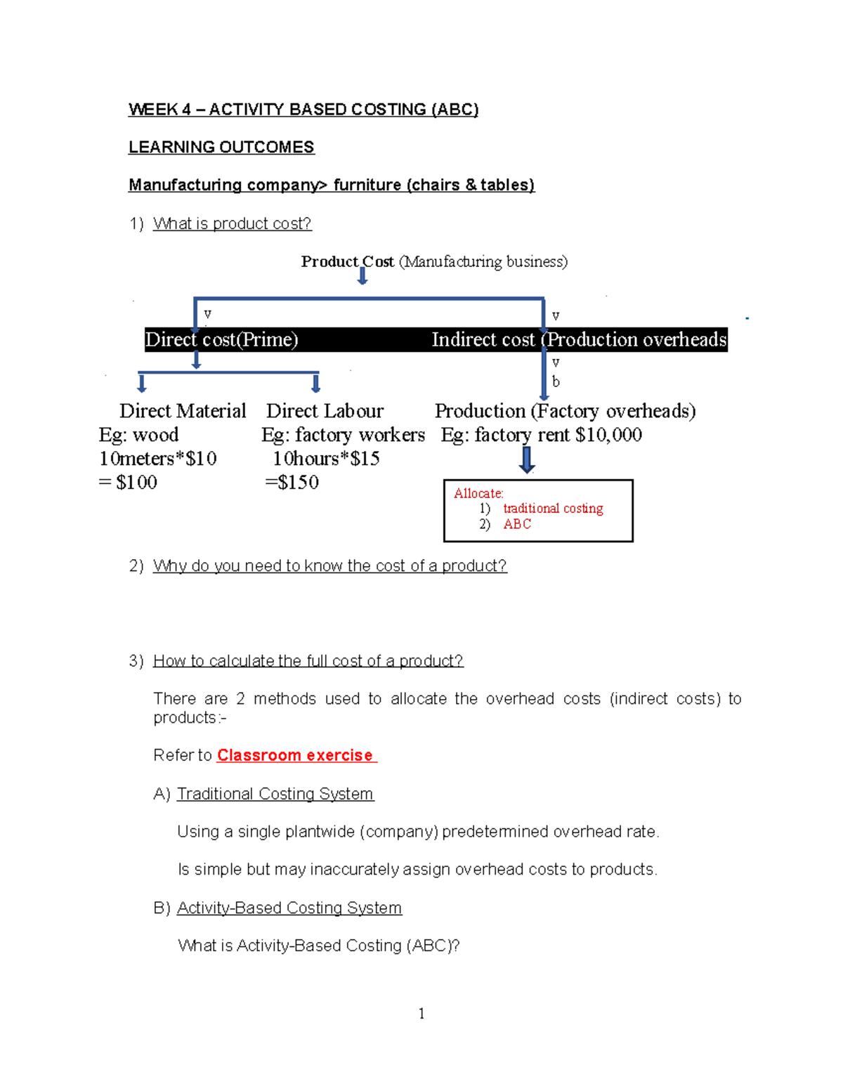 Week 4 - ABC Template - LP03 - WEEK 4 – ACTIVITY BASED COSTING (ABC ...