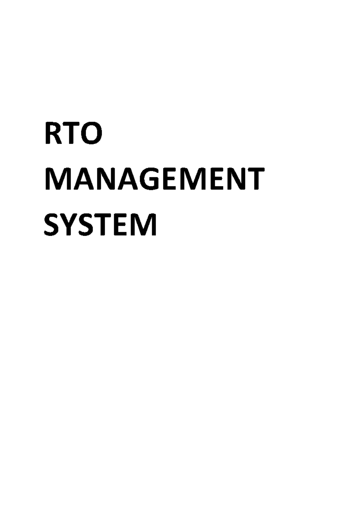 RTO Management System: Comprehensive Overview and Architecture Guide ...