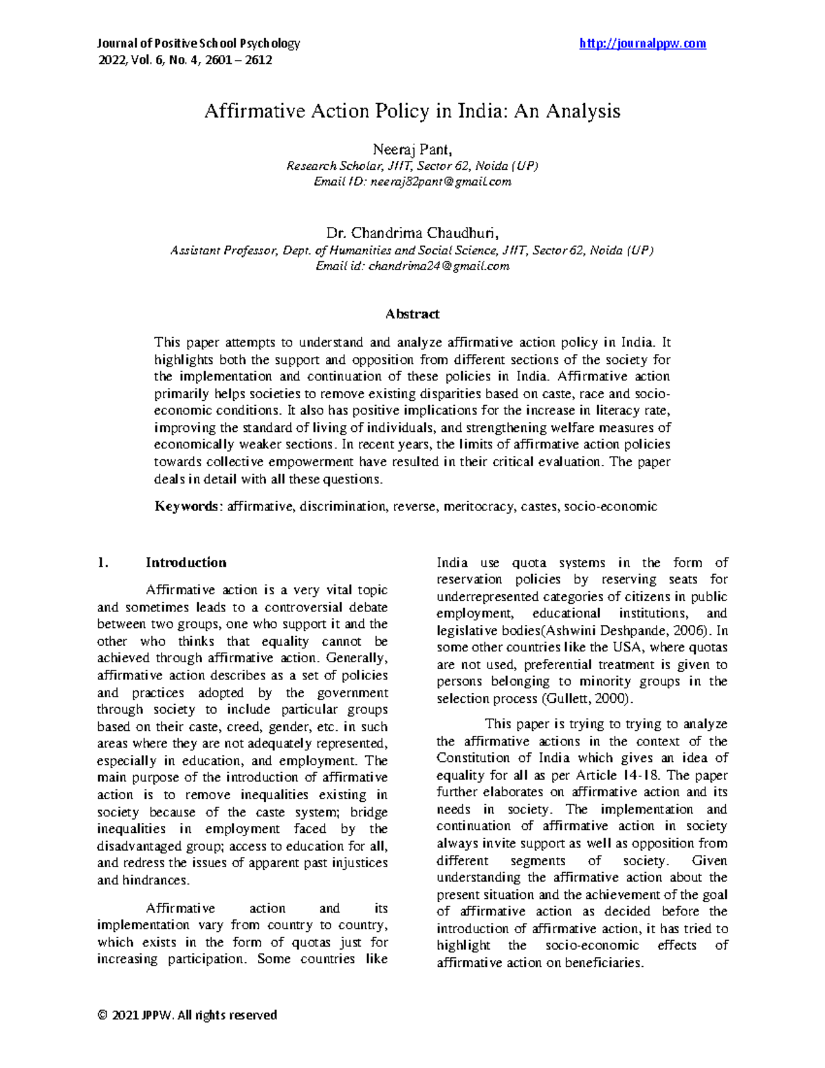 Final Exam: Affirmative Action Policy Analysis in India (RP-2) - Studocu
