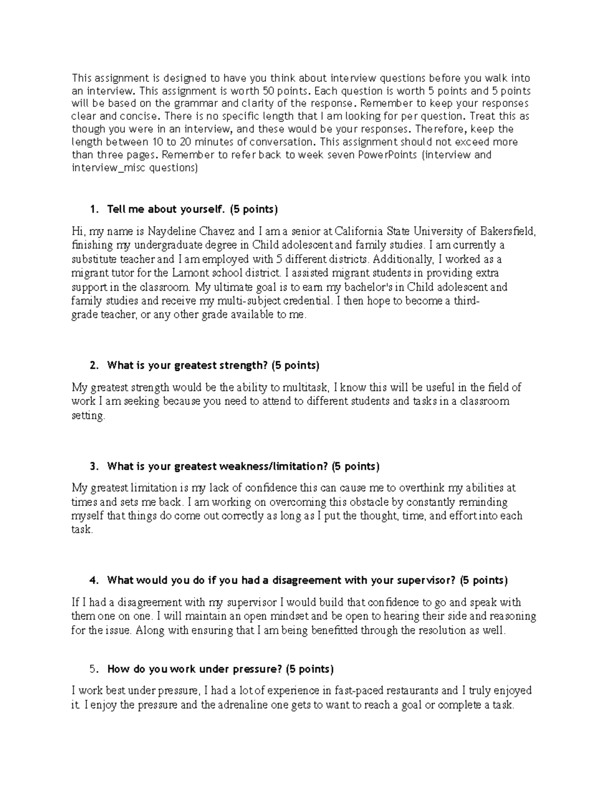 Interview Assignment - This assignment is designed to have you think ...