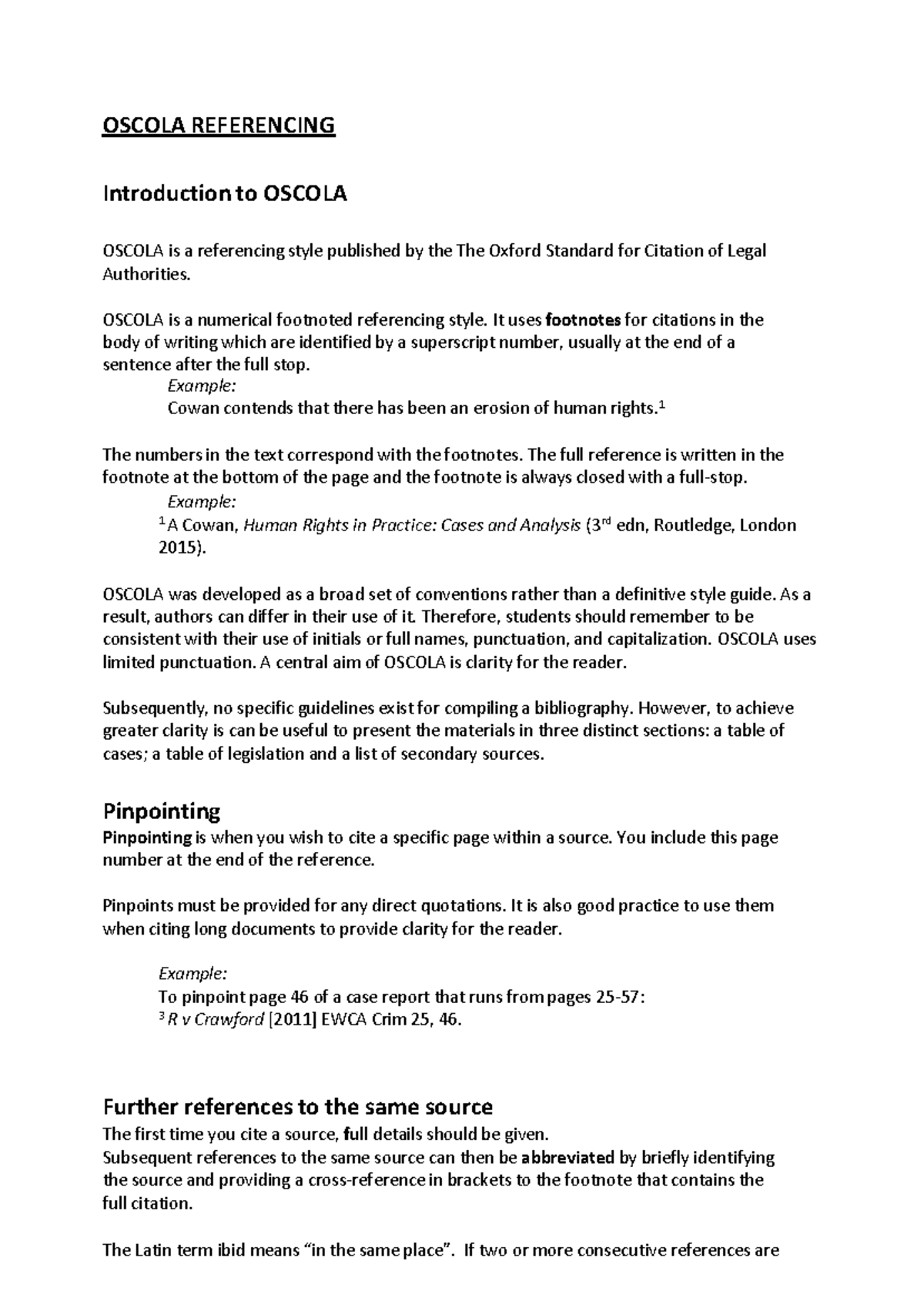 OSCOLA Referencing: Complete Guide for Legal Citations and Formats ...