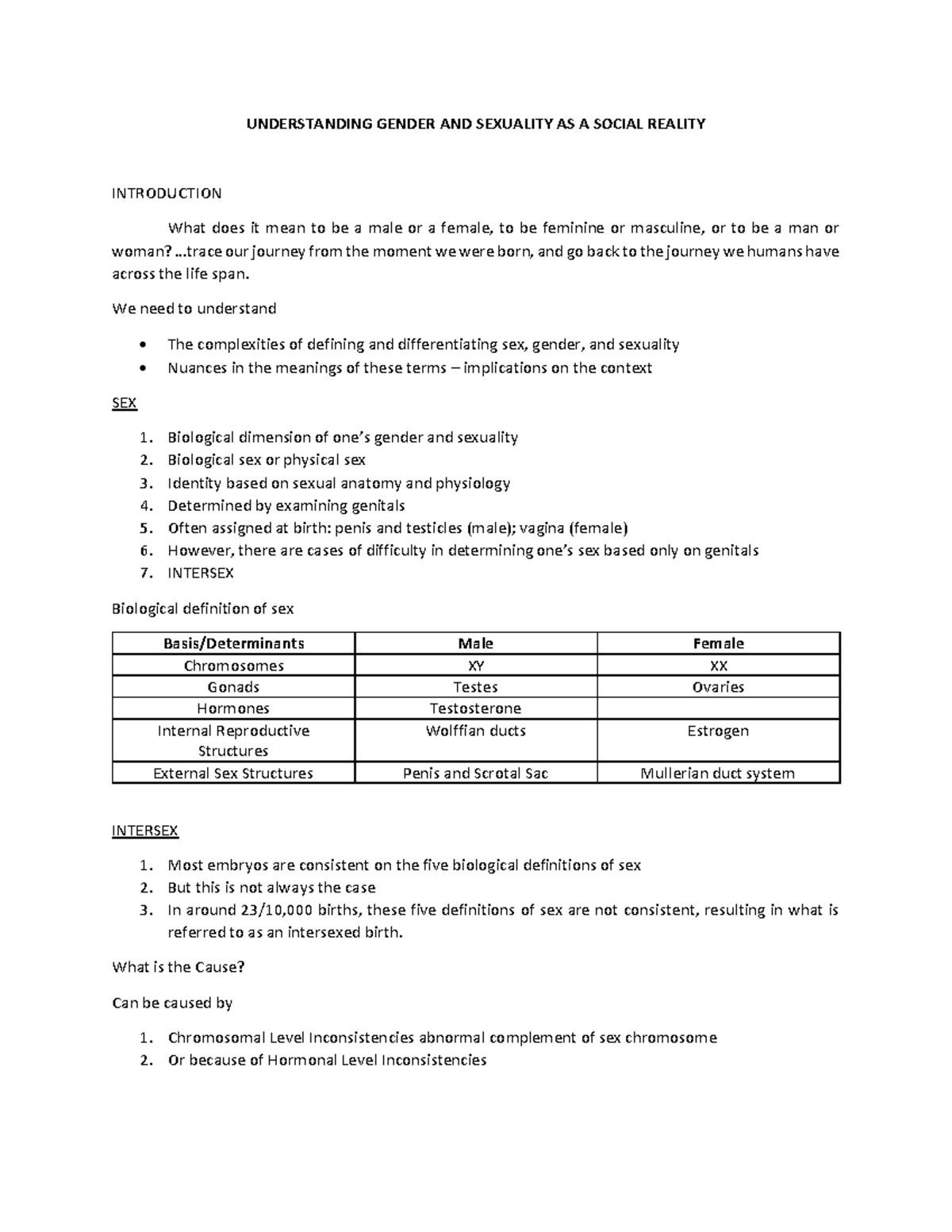 GEE 15 Lesson 1-1: Exploring Gender & Sexuality as Social Constructs ...